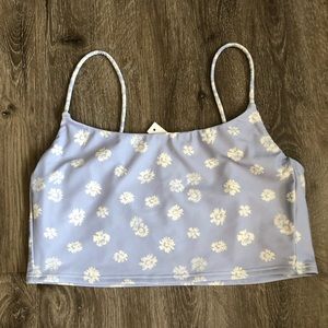 NWT Madewell second wave reversible longline bikini top